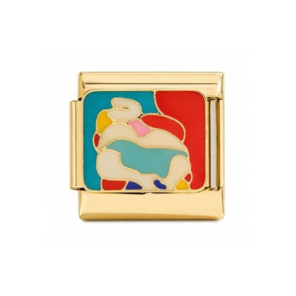 Serafina Abstract Artwork | Italian Style Bracelet Charm