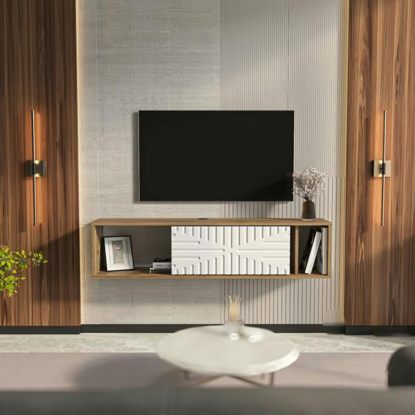 Decorotika Teo Floating TV Stand TV Cabinet for TV's up to 55"