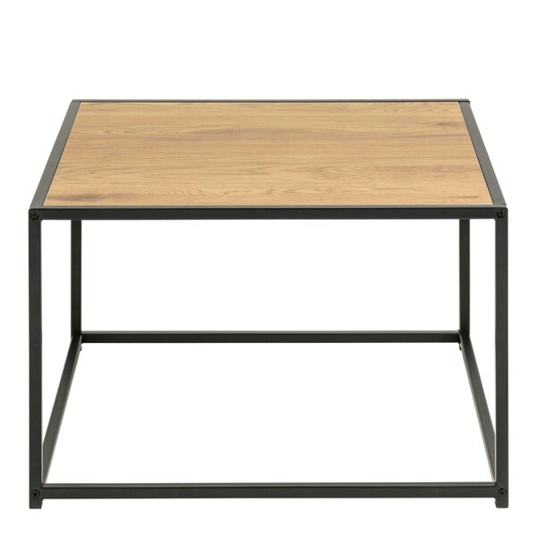 Wyld Haus El Paso Black Metal and Wild Oak Veneer Coffee Table