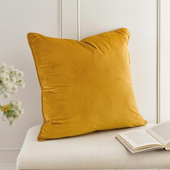 Scotts of Stow Velvet Piped Cushion