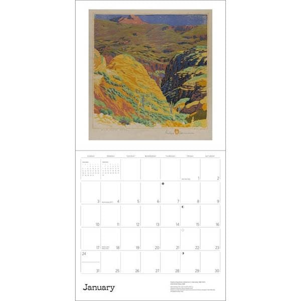 Gustave Baumann, A Small Untroubled World Calendar 2027, Wall Calendars, Month To View, Art, Gift