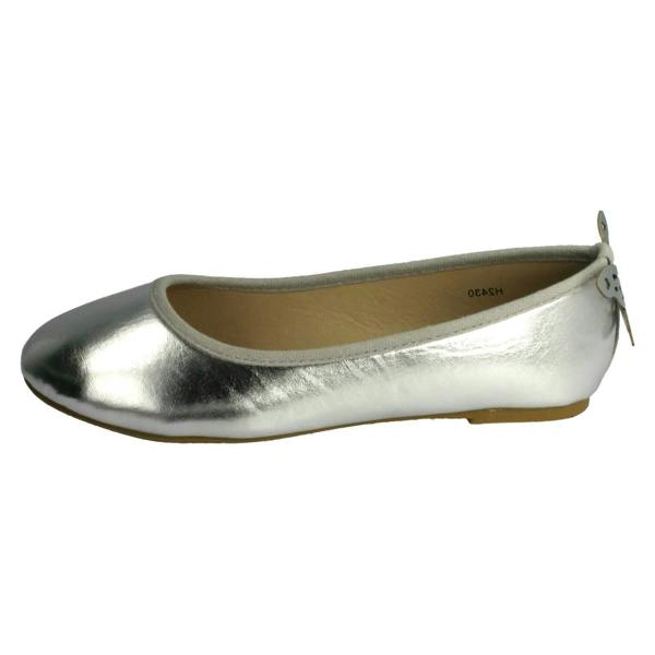 Spot On Girls Spot On Butterfly Heel Trim Ballerinas