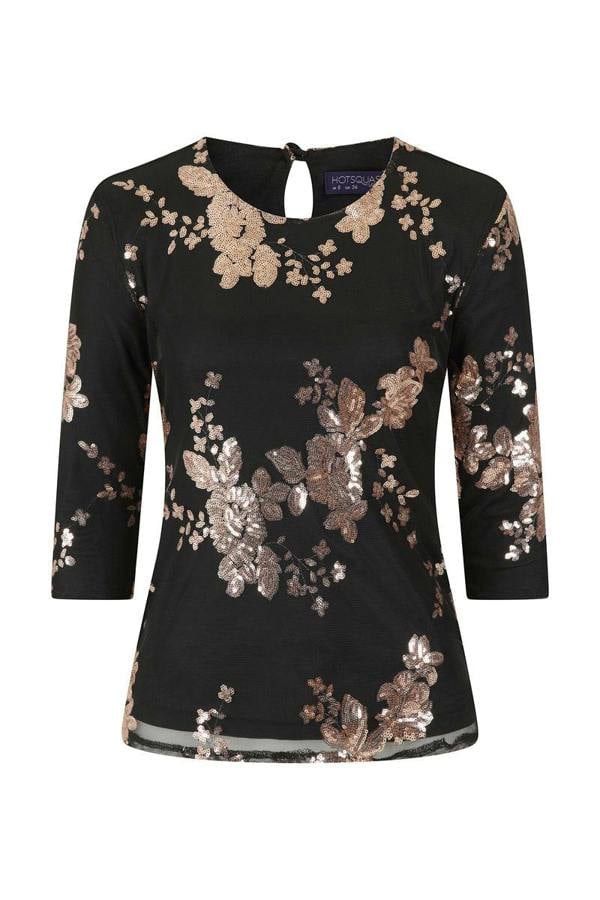 HotSquash Sequin Party Top