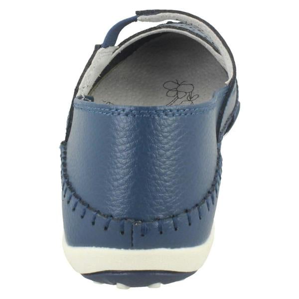 Down to Earth Ladies Down To Earth Elastic Upper Strap Shoes