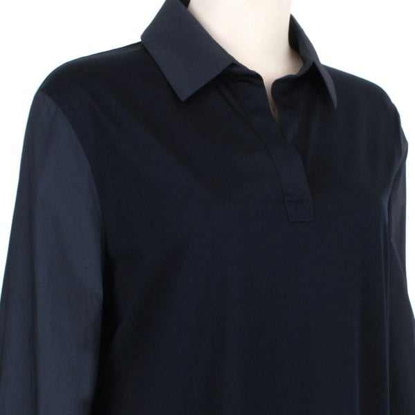Max Mara Leisure jersey dress in navy blue