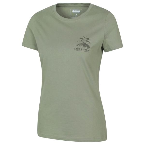 Mountain Warehouse Womens/Ladies Lake District Sunset T-Shirt - Khaki Green - 