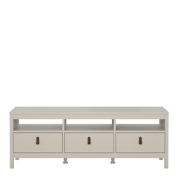 Furniture To Go Barcelona TV Unit 3 Drawers in Cashmere