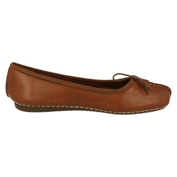 Clarks Ladies Clarks Comfort Everyday Flats Freckle Ice