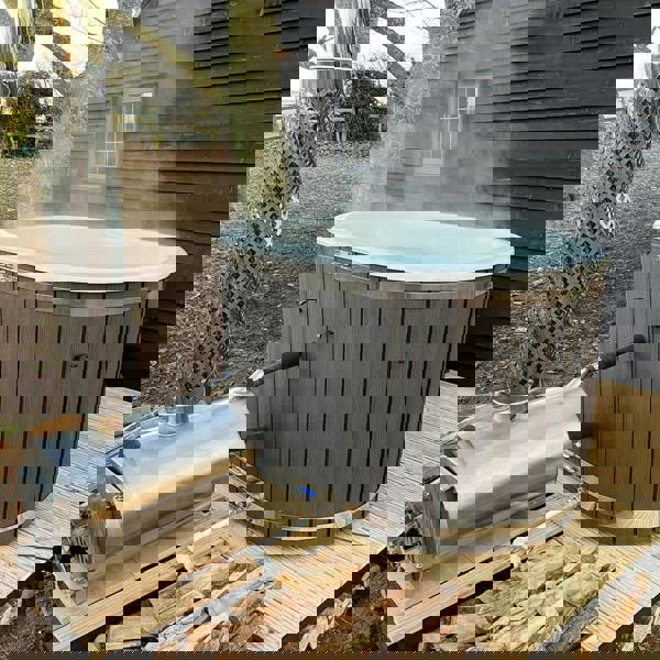 Wood Fired Ofuro Style Hot Tub | Fibreglass Liner | for couples.