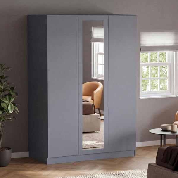 Vida Designs Denver 3 Door Mirrored Wardrobe