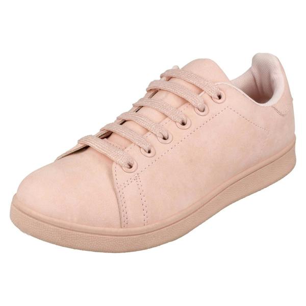 Spot On Ladies Spot On Flat Lace Up Pumps F80267