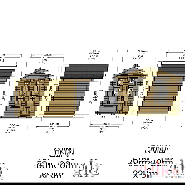 Shire Crinan Log Cabin 19mm interlock  Cladding - Best Shed