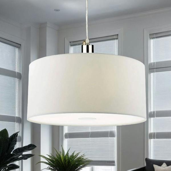 Pagazzi Lighting Matilda White Easy Fit Pendant Shade