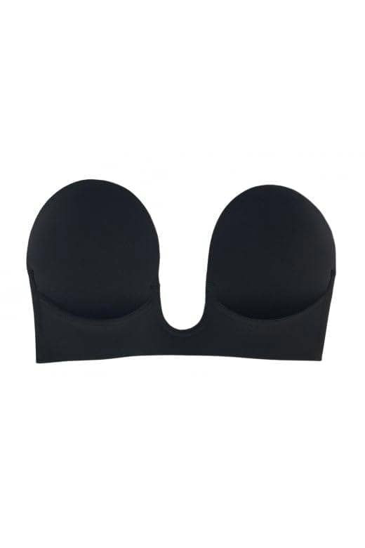 Black One Piece Micro Fibre Underwire Push Up Bra