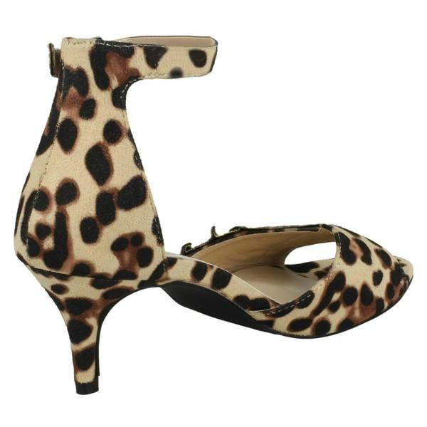 Spot On Ladies Spot On Casual Mid Heel Sandal