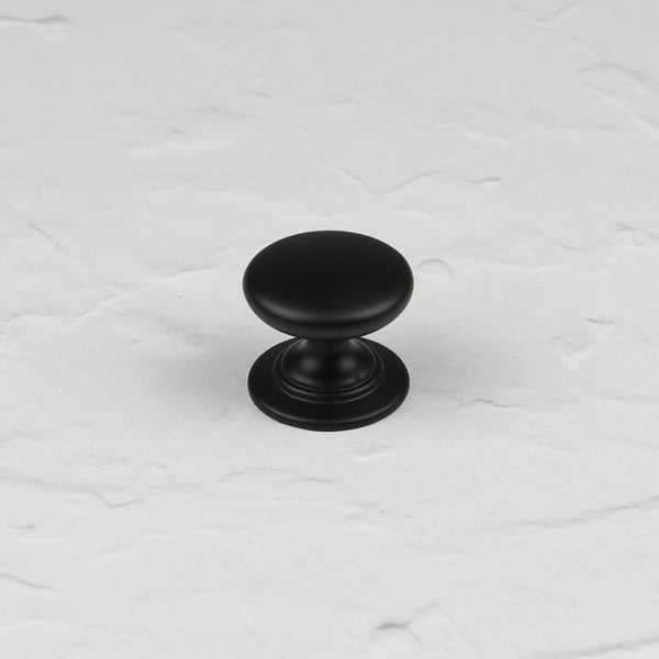 Handle & Home Matt Black Contemporary Cup Handles and Coordinating Knobs