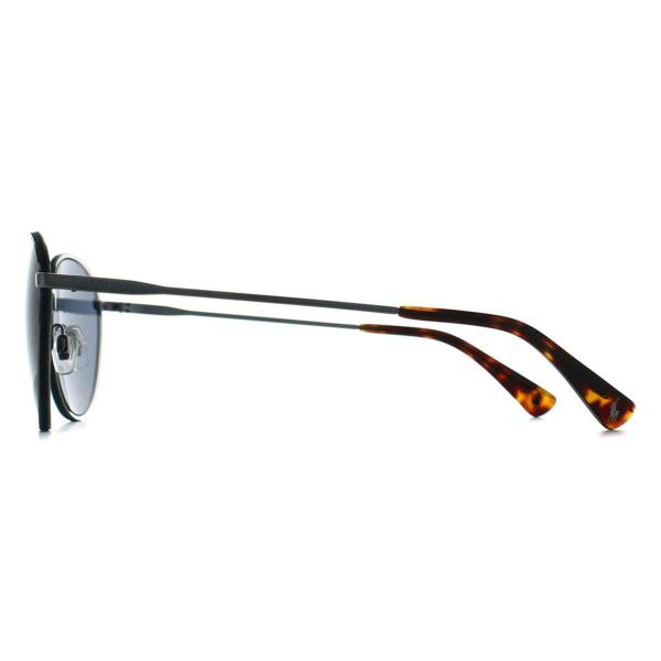 Polo Ralph Lauren Sunglasses PH3163 908887 Brushed Silver Dark Blue