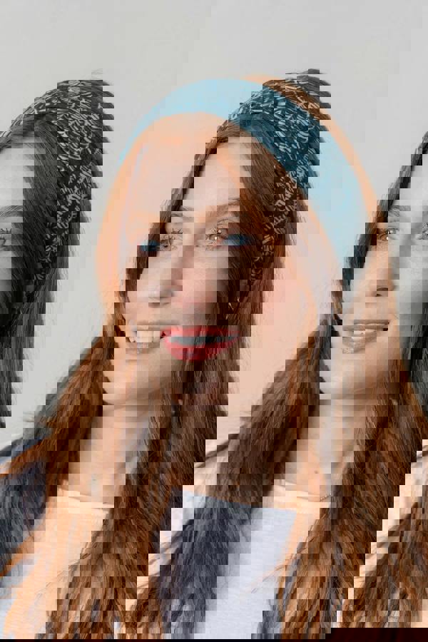 Lily & Me Multiband Fern Print Petrol