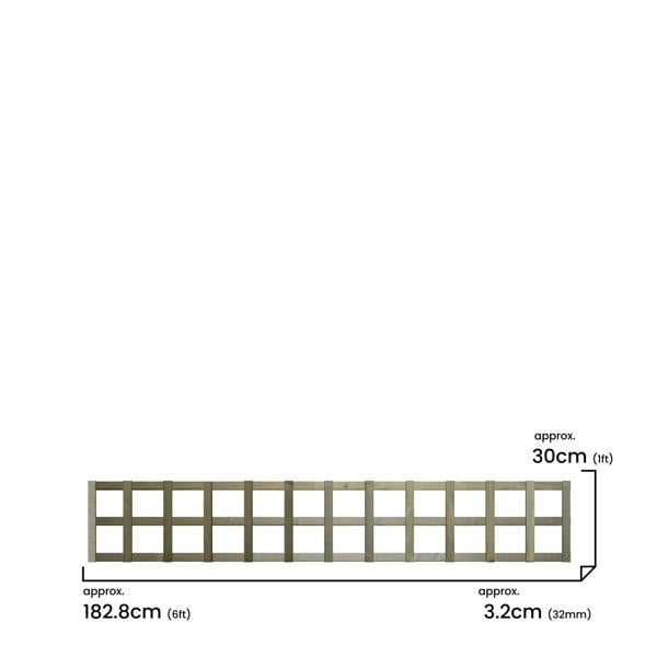 4 pack trellis flat top square [w.6ft x h.1ft] 1