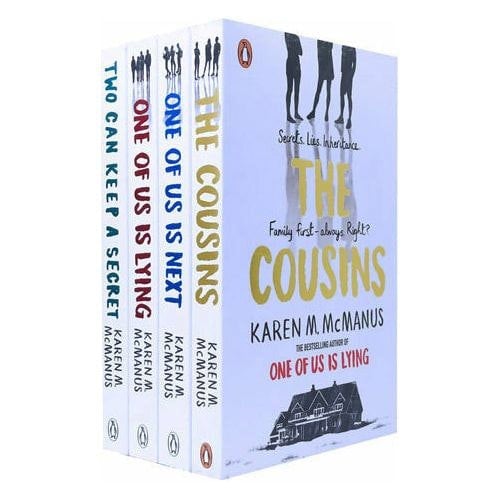 Karen McManus 4 Books Set One Of Us Is Lying, One Of Us Is Next, Two Can Keep a Secret, The Cousins