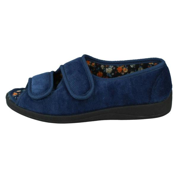 Four Seasons Ladies Four Seasons Floral Lined Slippers Mary