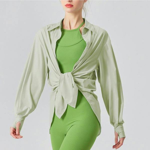 Anniou Sun Protective UPF 50+ Sun Shirt - Light Green