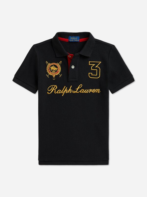 Ralph Lauren Kids Ralph Lauren Boys Cotton Polo Shirt in Black