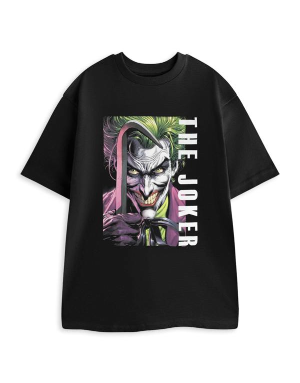 DC Comics Unisex Black The Joker Short Sleeved T-Shirt
