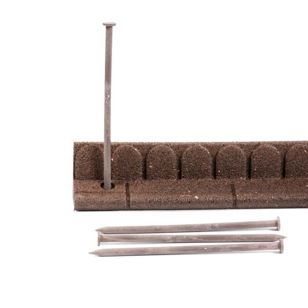 Nicoman Mower Edge Garden Border 1.2m - Lawnmower Friendly - Brown