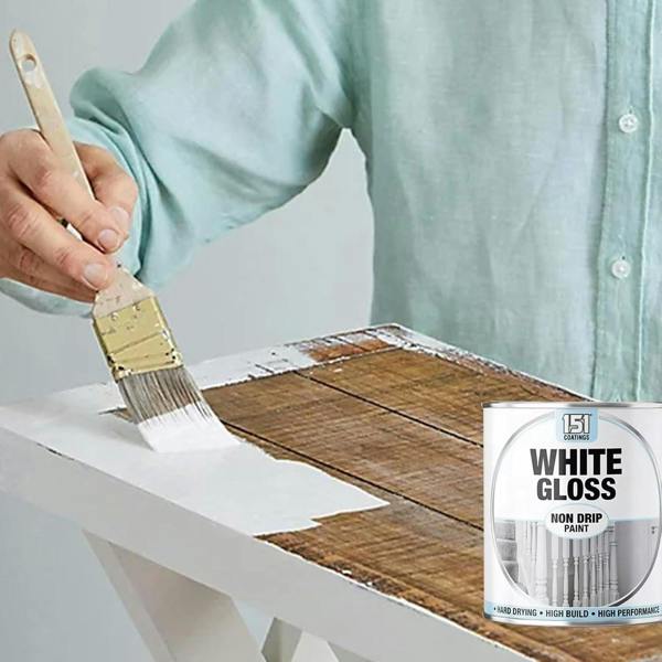 151 6X White Gloss Non-Drip Paint 300ml