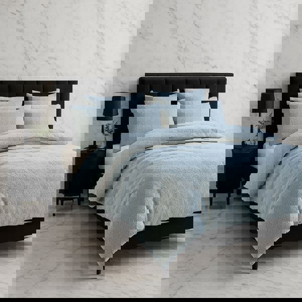 Snug City Teddy Bear Fleece Duvet Cover & Pillow Case Set