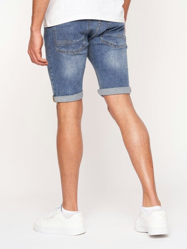 Crosshatch Tadcaster Denim Shorts Light Wash