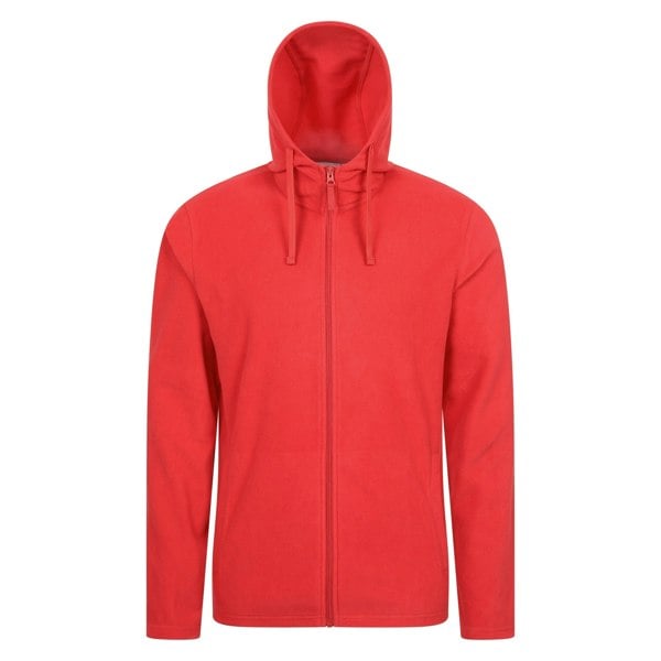 Mountain Warehouse Mens Camber Fleece Full Zip Hoodie - Active Red