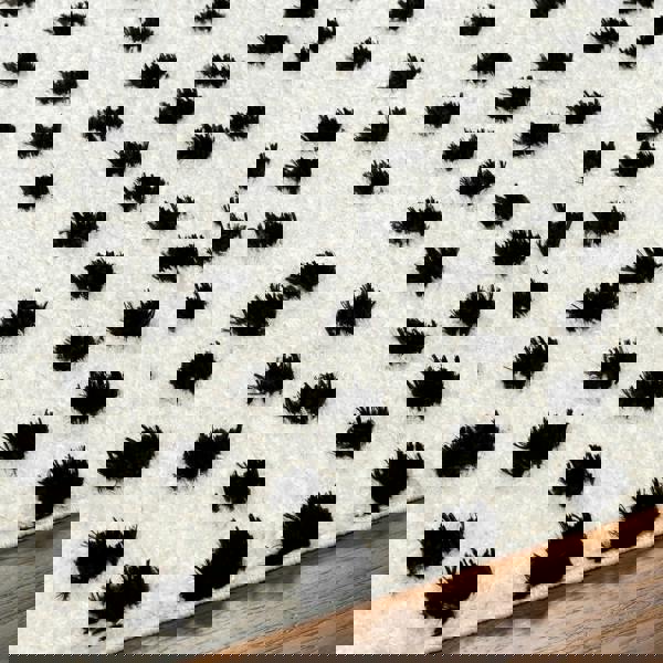 Livabliss Rodos-Modern Beige Black Soft Plush Pile Rug