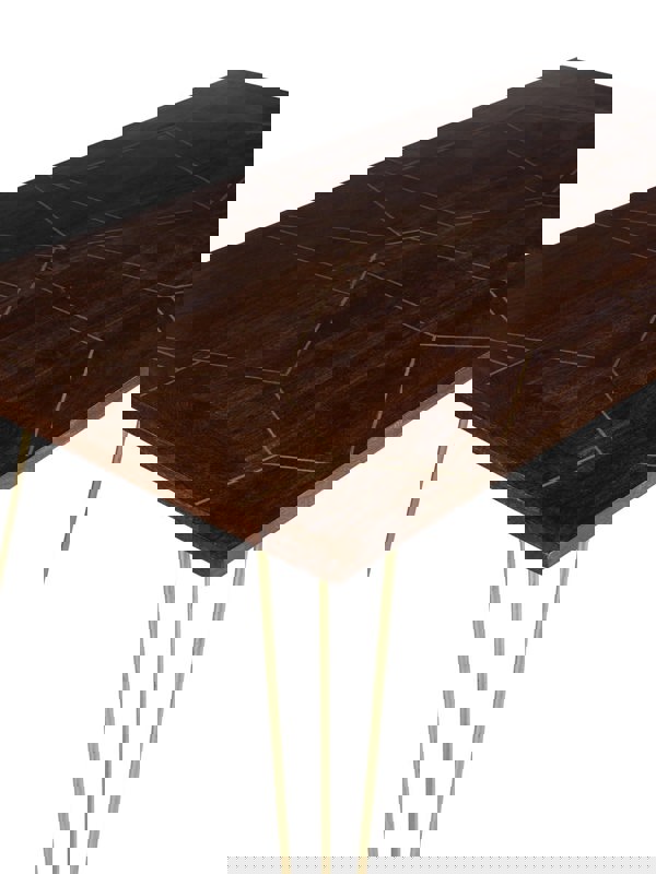 IH Design Rectangular 6 Seater Dining Table Bishop Dark Mango