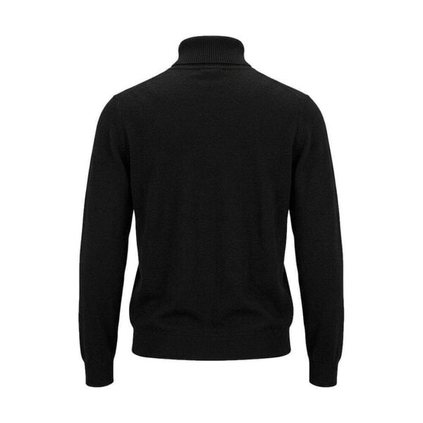 BOSS Akiro Roll Neck Logo Jumper Black