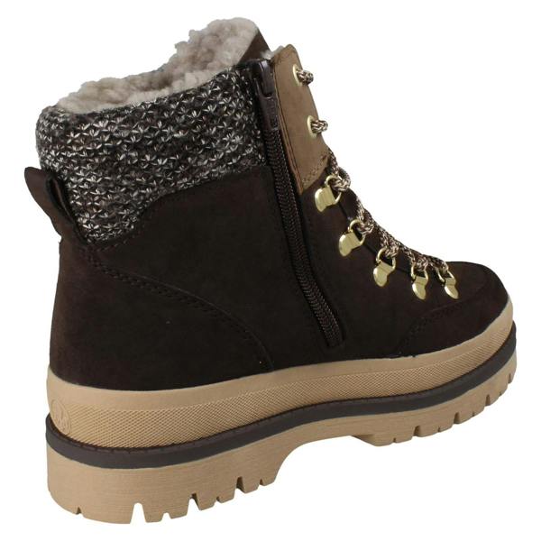 Rieker Ladies Rieker TEX Warm Lined Platform Ankle Boots Y6210