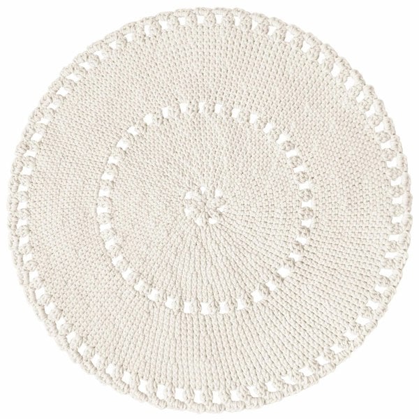 Zuri House Crochet BOHO rug | IVORY