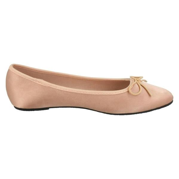 Spot On Ladies Spot On Satin Ballerinas