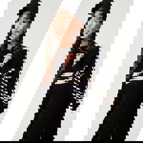 Pink Vanilla Stripe Front Zip Up Sweatshirt