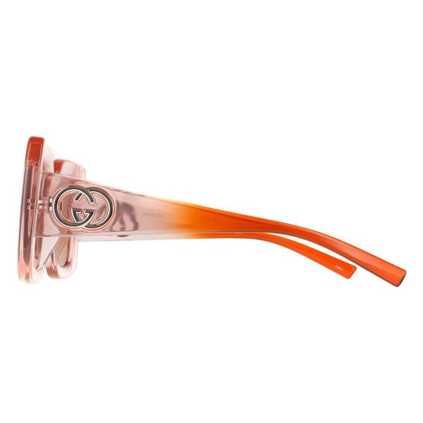Gucci Sunglasses GG2025S 004 Transparent Pink Brown