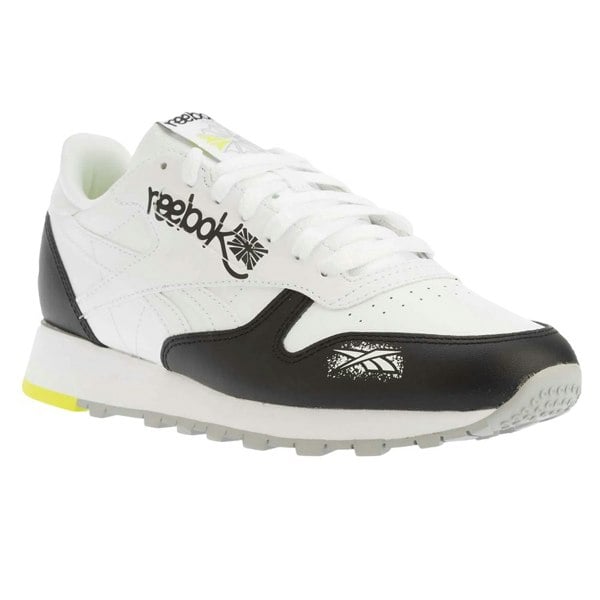 Reebok Mens Classic Leather Shoes - White/Black
