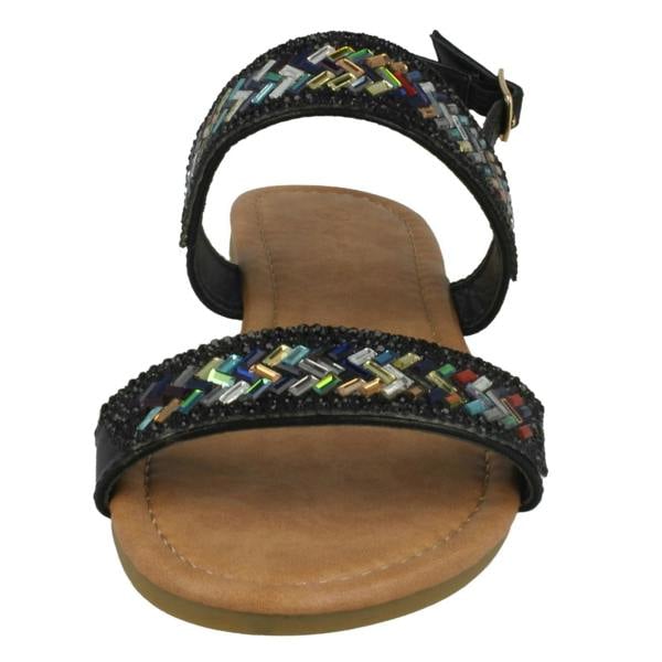 Anne Michelle Ladies Anne Michelle Double Strap Mule Sandals