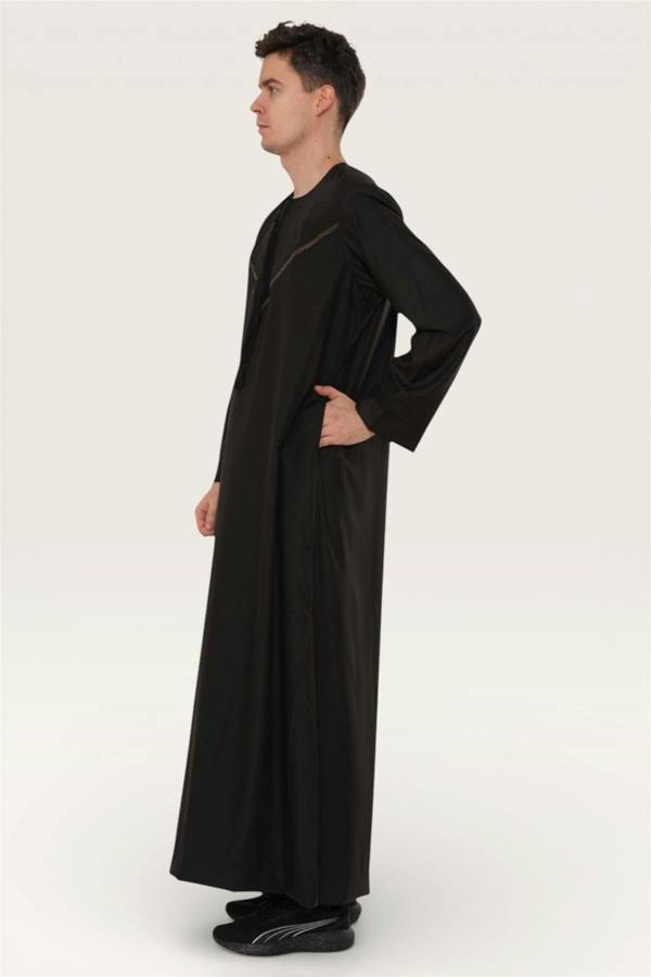 Infinity Leather Men's Eid Moroccan Thobe Robe Djellaba Ramadan Eid Jubba- HM10