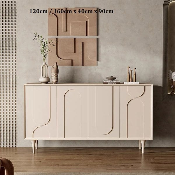 Auvergne Sideboard, Cream-Weilai Concept-120cm ( 3 Doors )-Weilai Concept