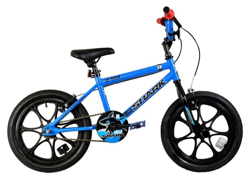 XN Urban Shark Kids 16" BMX Bike - Gloss Blue/Black