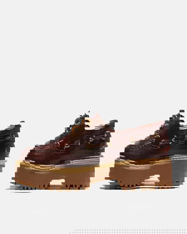 Timberland Stone Street Womens Platform Boat Shoes - Root Beer - CHO - Designer Womens Boat Shoes