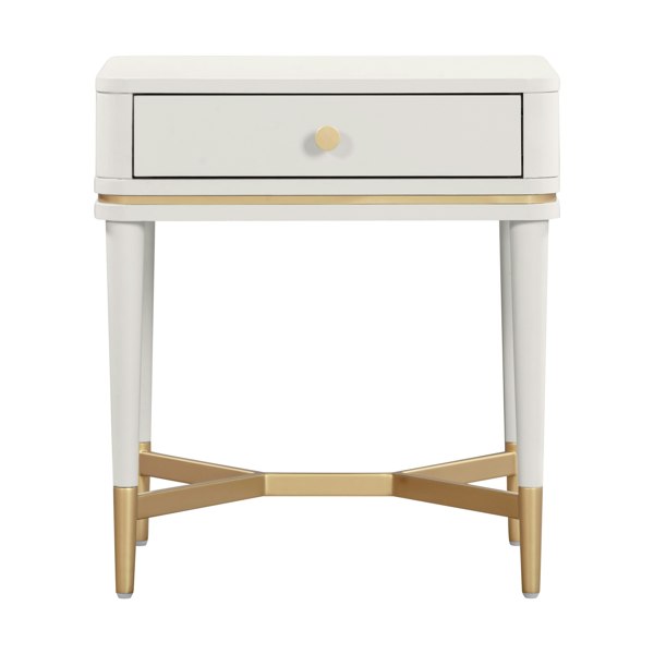 Furniture Edit Julieta Cream Nightstand Side Table