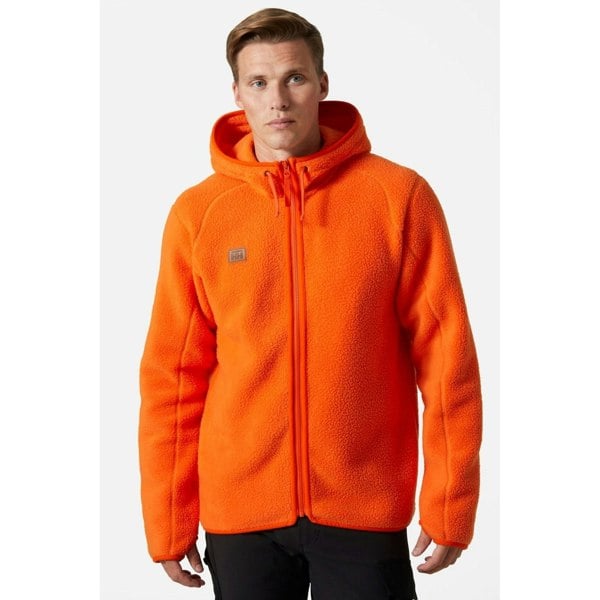Helly Hansen Workwear Heritage Pile Hoodie Men's Orange Fleece Jacket