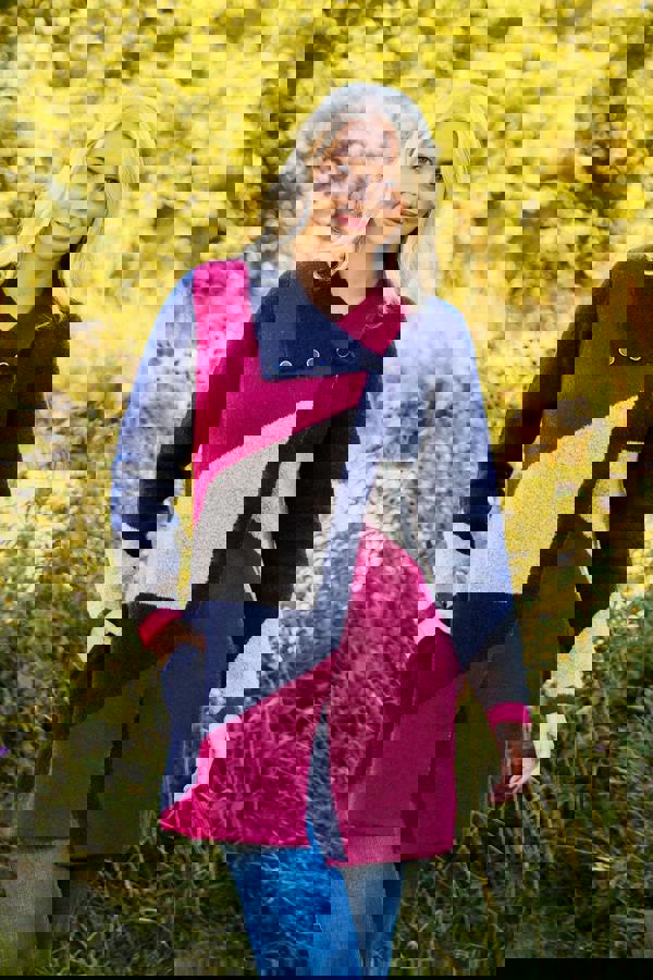 Mudflower Colour Block Coatigan